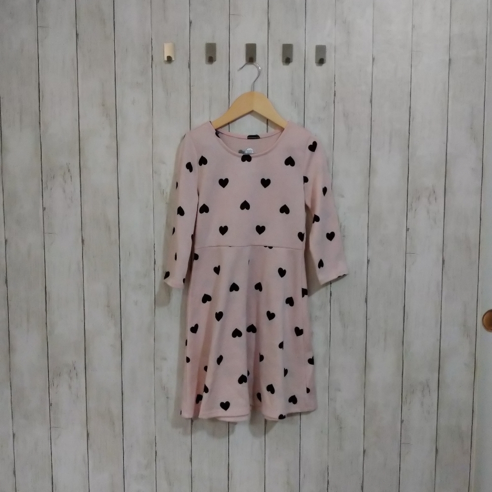Wonder Nation Girls Pink 7/8 Dress